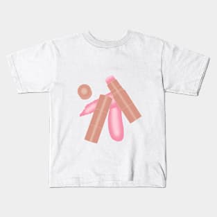 Pink MakeUp Kids T-Shirt